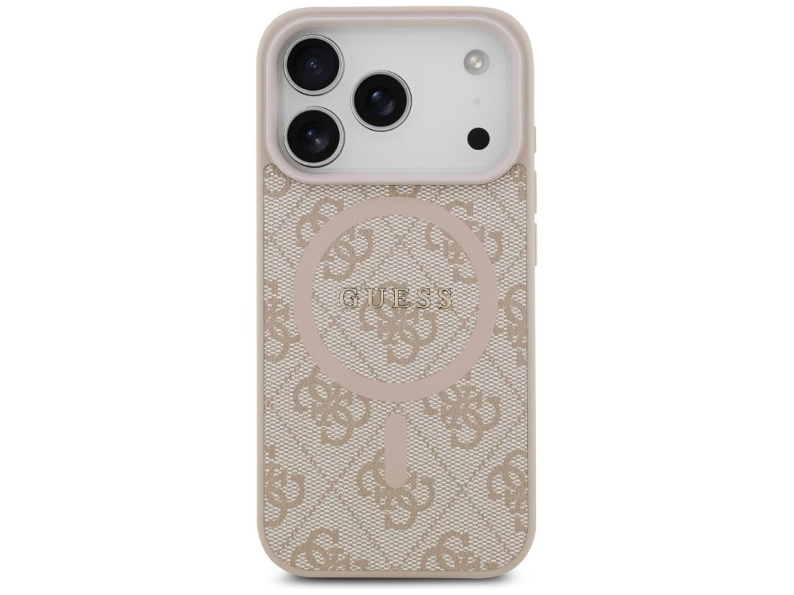 Guess 4G Ring Classic Logo MagSafe Case for iPhone 17 Pro - Pink