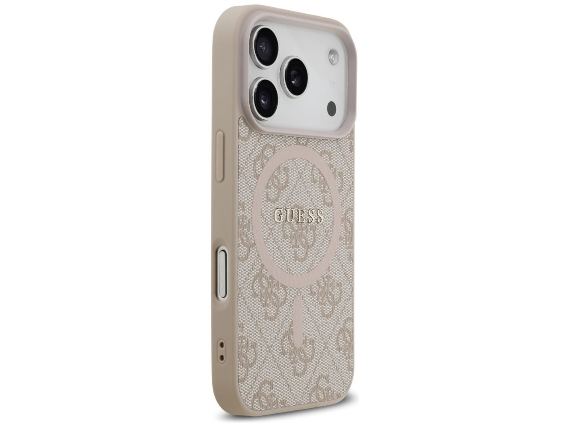 Guess 4G Ring Classic Logo MagSafe Case for iPhone 17 Pro - Pink