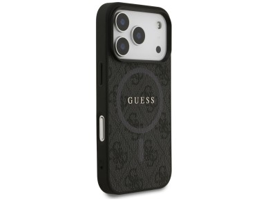 Capa Guess 4G Ring Classic Logo MagSafe para iPhone 17 Pro - preta Capa Guess 4G Ring Classic Logo MagSafe para iPhone 17 Pro - preta