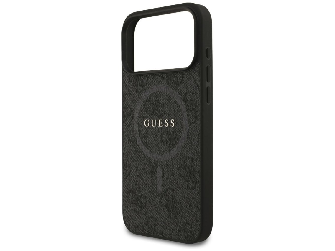 Capa Guess 4G Ring Classic Logo MagSafe para iPhone 17 Pro Max - preta