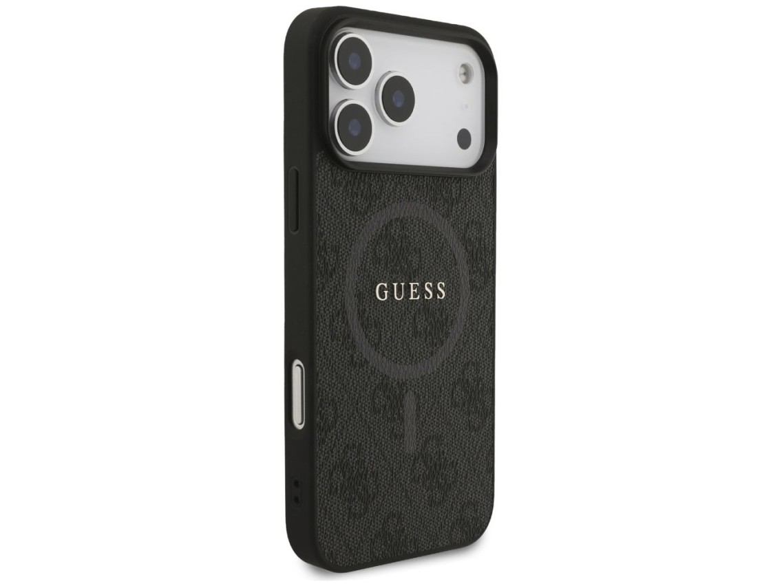 Capa Guess 4G Ring Classic Logo MagSafe para iPhone 17 Pro Max - preta