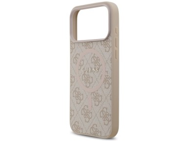 Guess 4G Ring Classic Logo MagSafena iPhone 17 Pro Max Case - Pink
