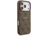 Capa Guess 4G Ring Classic Logo MagSafe para iPhone 17 Pro - Marrom Capa Guess 4G Ring Classic Logo MagSafe para iPhone 17 Pro - Marrom