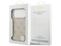Funda Guess 4G Ring Classic Logo MagSafena para iPhone 17 Pro Max - Rosa