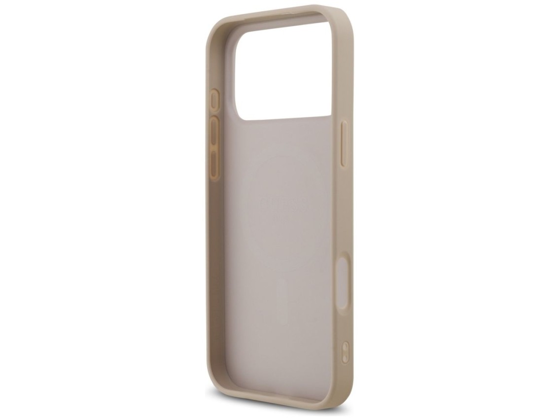 Funda Guess 4G Ring Classic Logo MagSafena para iPhone 17 Pro Max - Rosa