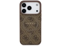 Capa Guess 4G Ring Classic Logo MagSafe para iPhone 17 Pro - Marrom Capa Guess 4G Ring Classic Logo MagSafe para iPhone 17 Pro - Marrom