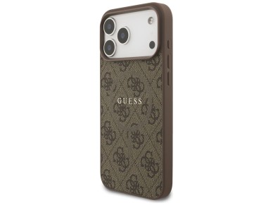 Guess 4G Ring Classic Logo MagSafe Case for iPhone 17 Pro Max - Brown Guess 4G Ring Classic Logo MagSafe Case for iPhone 17 Pro Max - Brown
