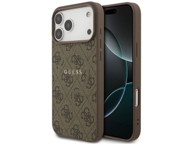 Guess 4G Ring Classic Logo MagSafe Case for iPhone 17 Pro Max - Brown Guess 4G Ring Classic Logo MagSafe Case for iPhone 17 Pro Max - Brown