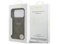 Capa Guess 4G Ring Classic Logo MagSafe para iPhone 17 Pro - Marrom Capa Guess 4G Ring Classic Logo MagSafe para iPhone 17 Pro - Marrom