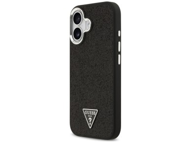 Guess Glitter Triangle Logo MagSafe Case for iPhone 17 - Black Guess Glitter Triangle Logo MagSafe Case for iPhone 17 - Black