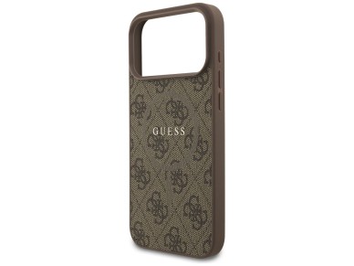 Guess 4G Ring Classic Logo MagSafe Case for iPhone 17 Pro Max - Brown Guess 4G Ring Classic Logo MagSafe Case for iPhone 17 Pro Max - Brown