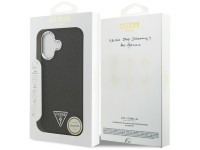 Guess Glitter Triangle Logo MagSafe Case for iPhone 17 - Black Guess Glitter Triangle Logo MagSafe Case for iPhone 17 - Black