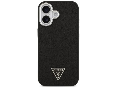 Guess Glitter Triangle Logo MagSafe Case for iPhone 17 - Black Guess Glitter Triangle Logo MagSafe Case for iPhone 17 - Black