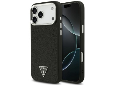 Guess Glitter Triangle Logo MagSafe Case for iPhone 17 Pro Max - Black Guess Glitter Triangle Logo MagSafe Case for iPhone 17 Pro Max - Black