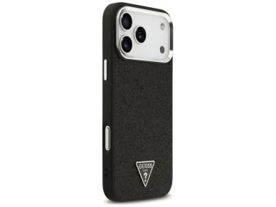 Guess Glitter Triangle Logo MagSafe Case for iPhone 17 Pro Max - Black Guess Glitter Triangle Logo MagSafe Case for iPhone 17 Pro Max - Black
