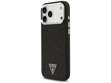 Guess Glitter Triangle Logo MagSafe Case for iPhone 17 Pro Max - Black Guess Glitter Triangle Logo MagSafe Case for iPhone 17 Pro Max - Black
