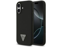 Funda Guess de silicona con logo triangular y MagSafe para iPhone 17 - Negra Funda Guess de silicona con logo triangular y MagSafe para iPhone 17 - Negra