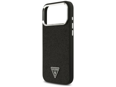Guess Glitter Triangle Logo MagSafe Case for iPhone 17 Pro Max - Black Guess Glitter Triangle Logo MagSafe Case for iPhone 17 Pro Max - Black