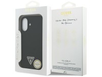 Funda Guess de silicona con logo triangular y MagSafe para iPhone 17 - Negra Funda Guess de silicona con logo triangular y MagSafe para iPhone 17 - Negra