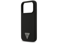 Funda Guess de silicona con logo triangular y MagSafe para iPhone 17 Pro - Negra Funda Guess de silicona con logo triangular y MagSafe para iPhone 17 Pro - Negra