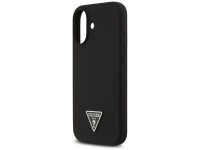 Funda Guess de silicona con logo triangular y MagSafe para iPhone 17 - Negra Funda Guess de silicona con logo triangular y MagSafe para iPhone 17 - Negra
