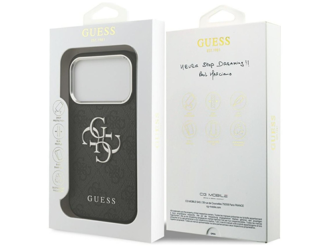 Guess 4G Big 4G Classic Logo case for iPhone 17 Pro - black