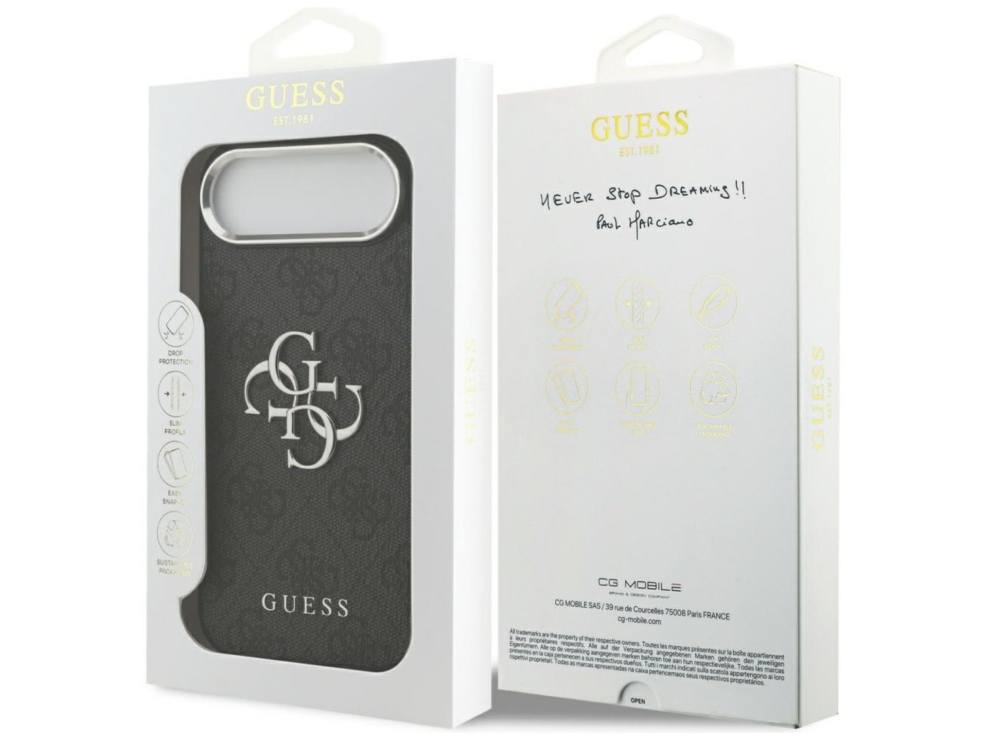 Guess 4G Big 4G Classic Logo case for iPhone 17 Air - black