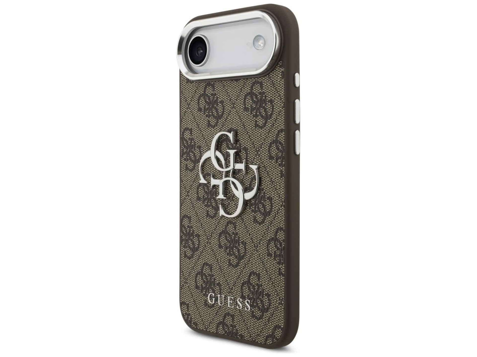 Guess 4G Big 4G Classic Logo case for iPhone 17 Air - brown and silver