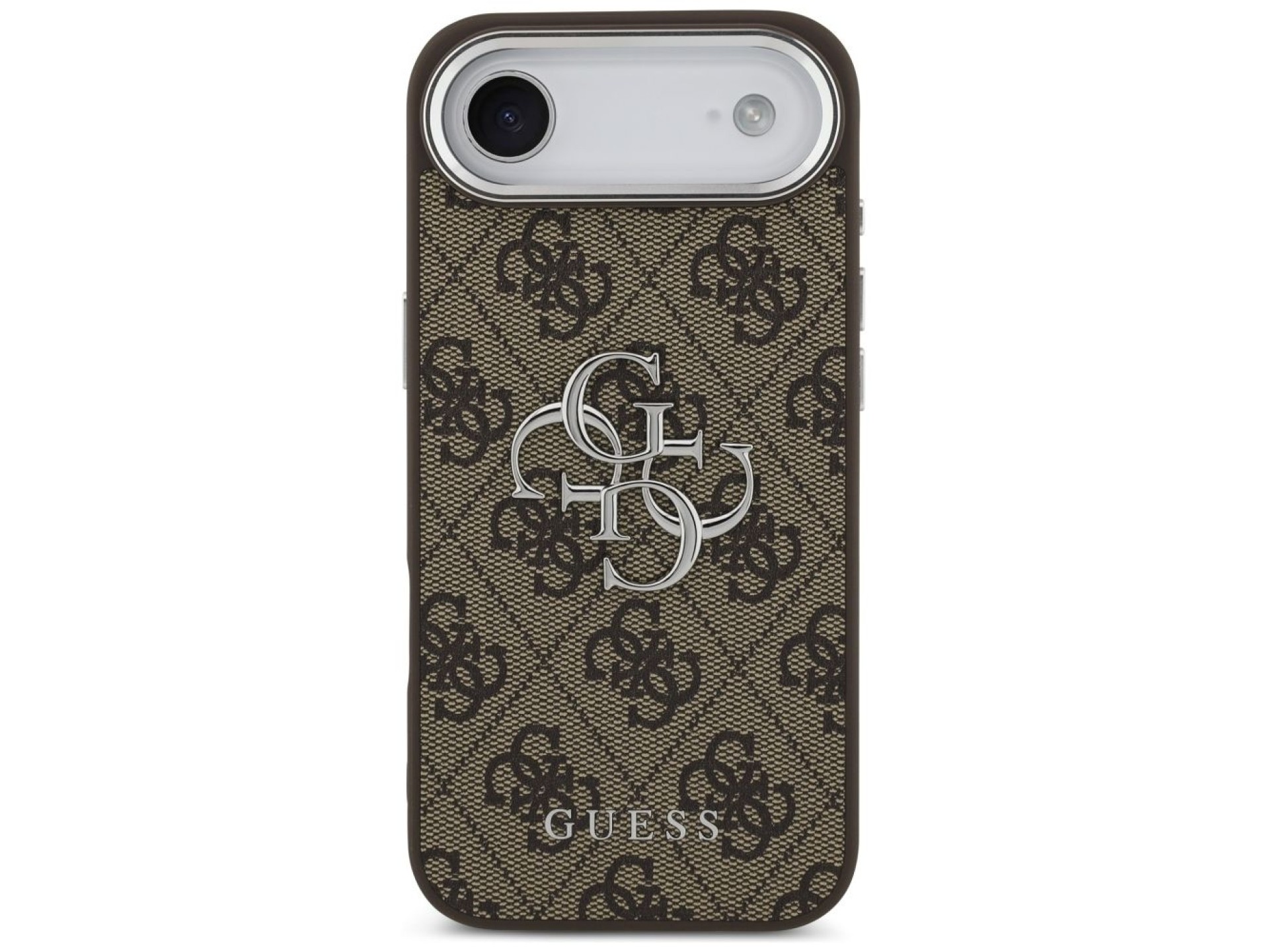 Guess 4G Big 4G Classic Logo case for iPhone 17 Air - brown and silver