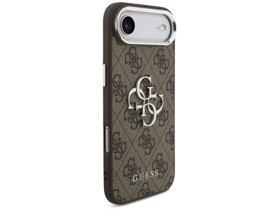 Guess 4G Big 4G Classic Logo case for iPhone 17 Air - brown and silver