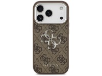 Guess 4G Big 4G Classic Logo case for iPhone 17 Pro brown - silver Guess 4G Big 4G Classic Logo case for iPhone 17 Pro brown - silver
