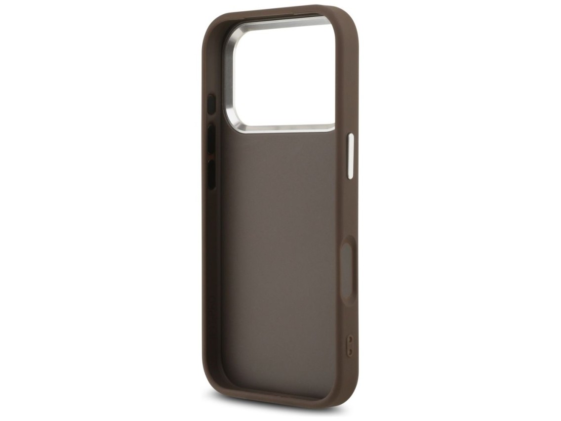 Guess 4G Big 4G Classic Logo case for iPhone 17 Pro brown - silver