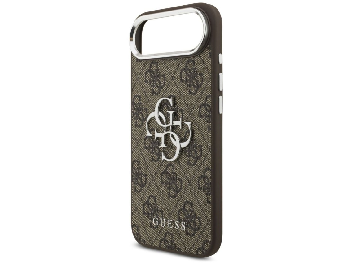 Guess 4G Big 4G Classic Logo case for iPhone 17 Air - brown and silver