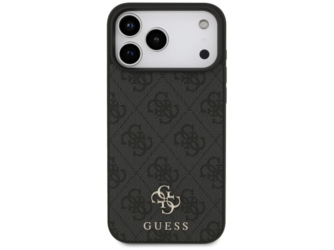 Capa MagSafe Guess 4G Small Classic Logo para iPhone 17 Pro Max - preta