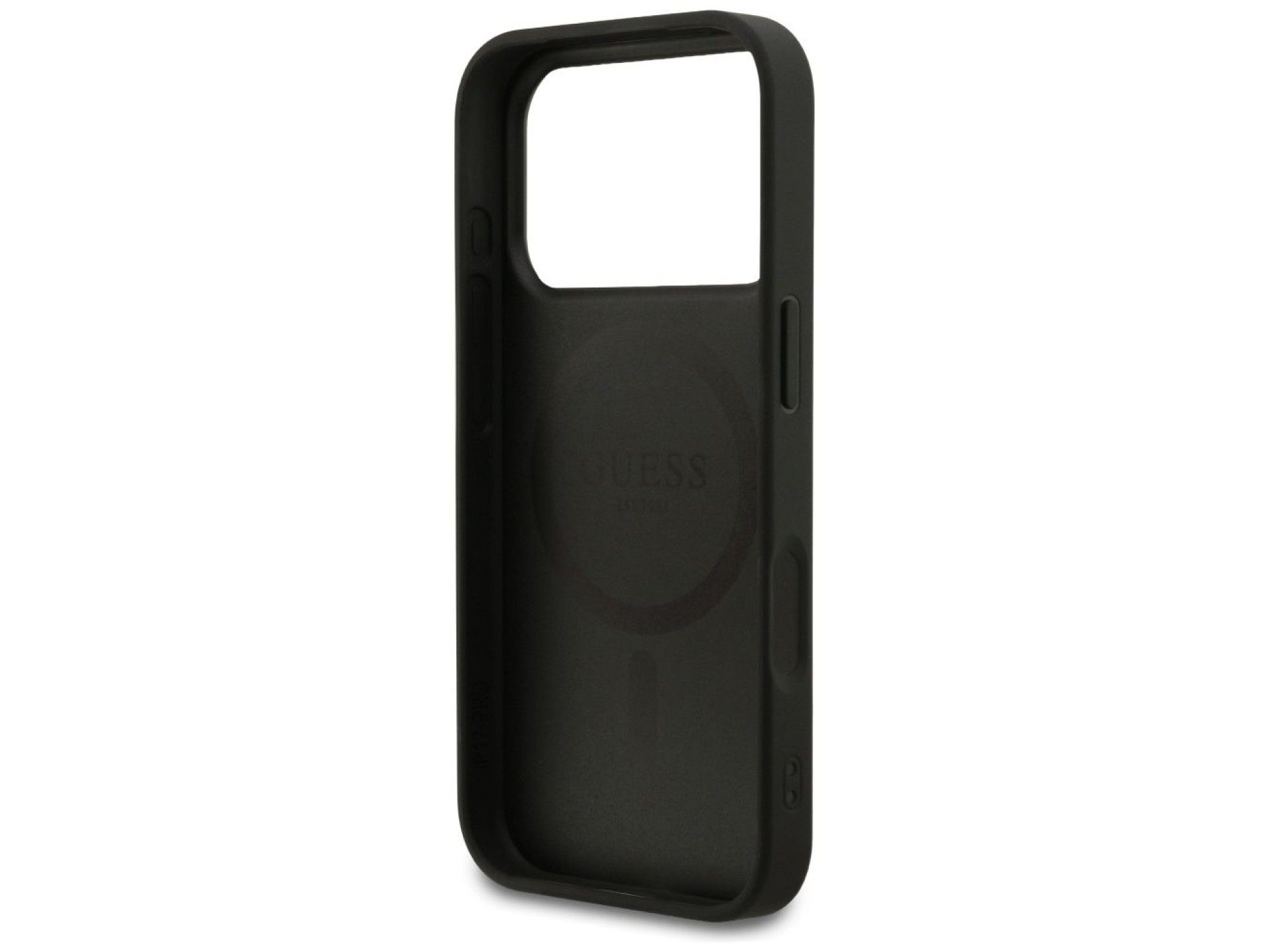 Funda Guess 4G Small Classic Logo MagSafe para iPhone 17 Pro - negra