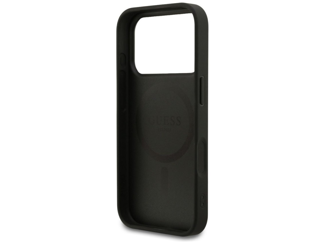 Funda Guess 4G Small Classic Logo MagSafe para iPhone 17 Pro - negra
