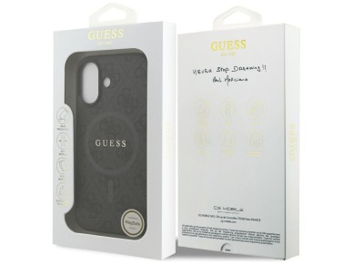Guess 4G Ring Classic Logo MagSafe case for iPhone 17 - black Guess 4G Ring Classic Logo MagSafe case for iPhone 17 - black