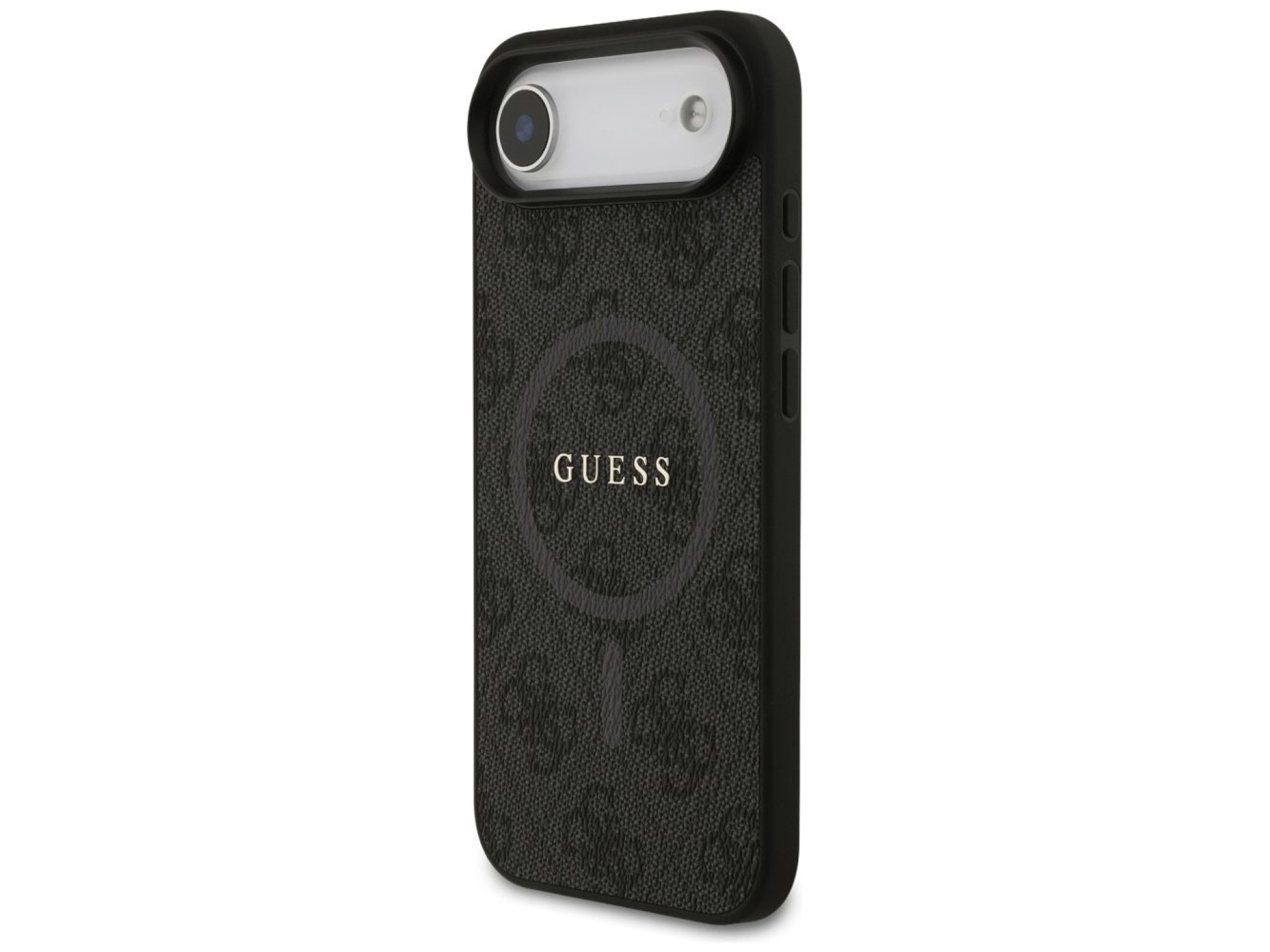 Funda Guess 4G Ring Classic Logo MagSafe para iPhone 17 Air - negra