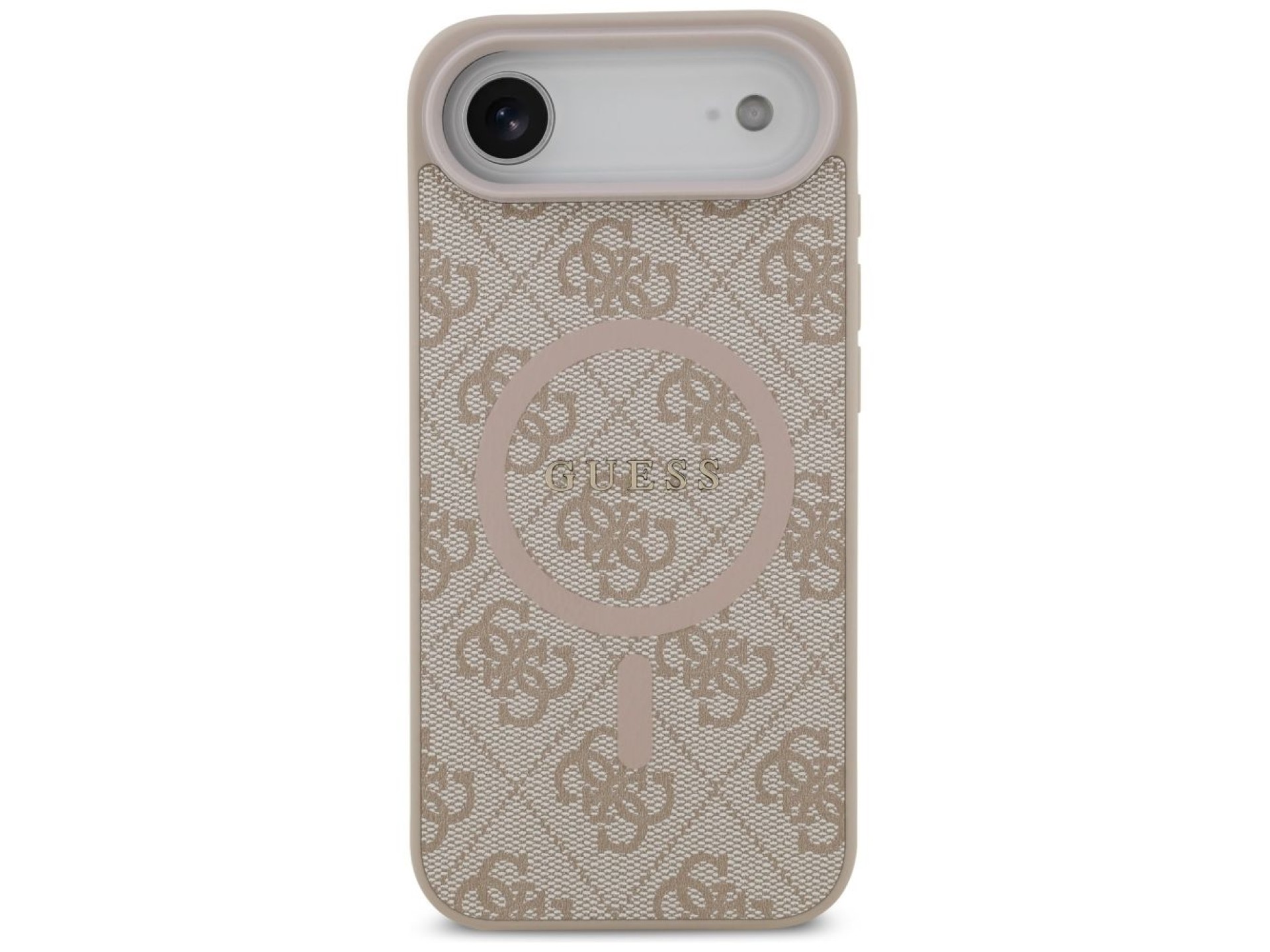 Funda Guess 4G Ring Classic Logo MagSafe para iPhone 17 Air - Rosa
