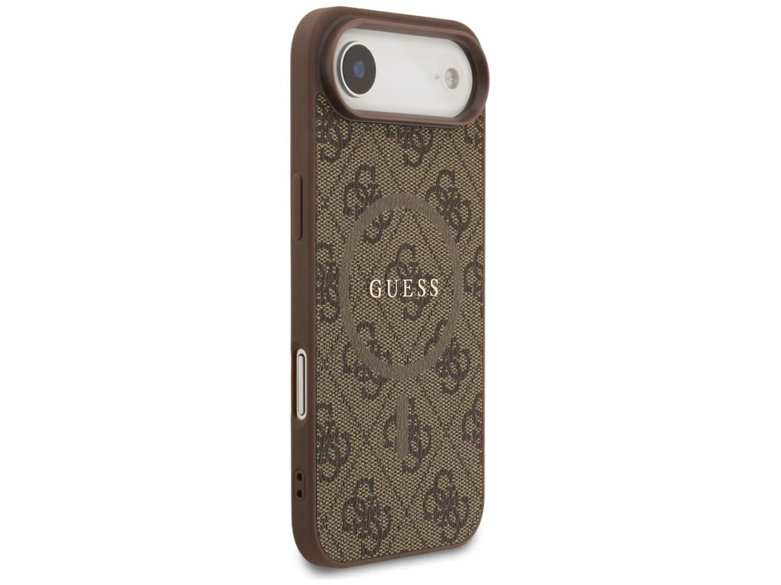 Funda Guess 4G Ring Classic Logo MagSafe para iPhone 17 Air - Marrón