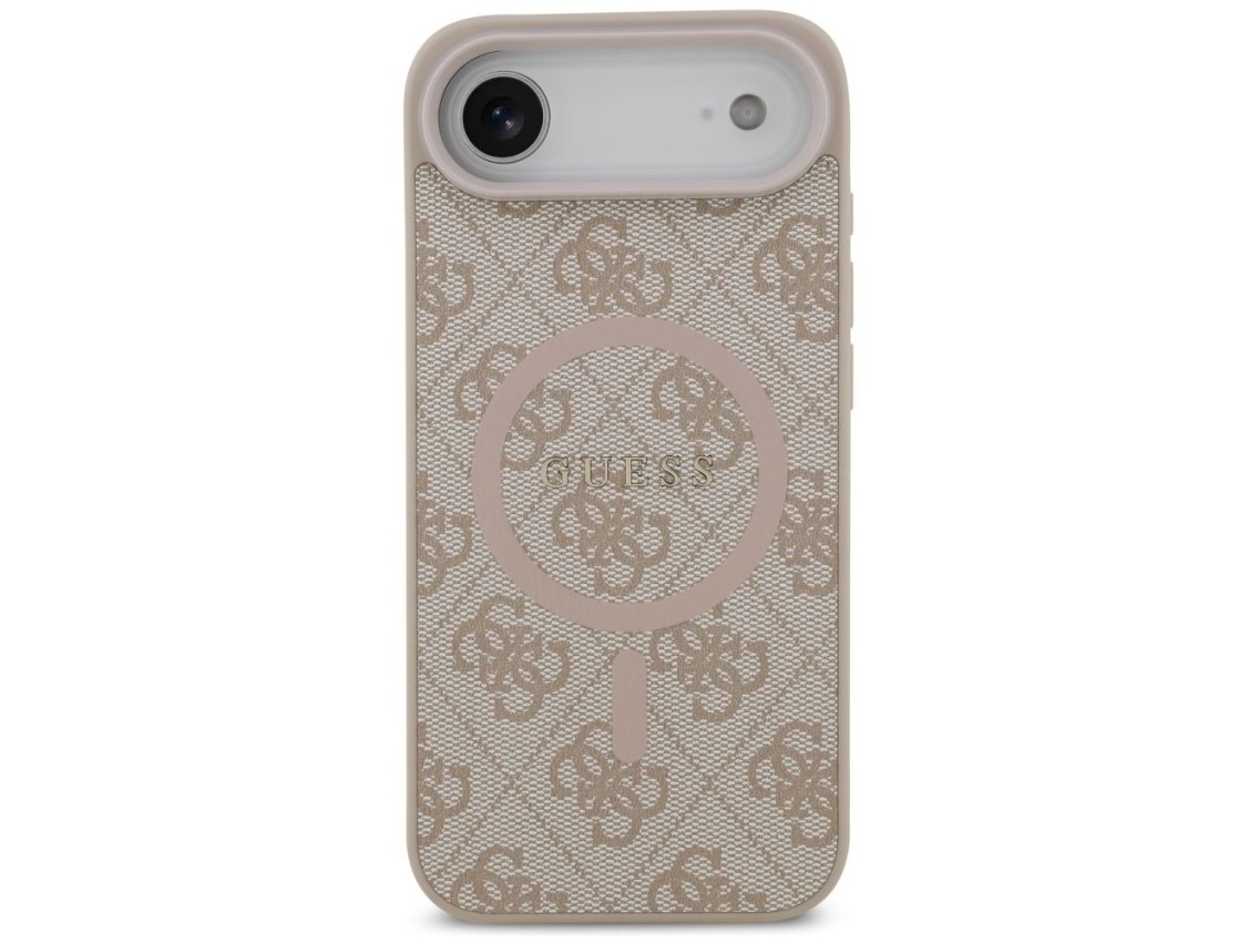 Funda Guess 4G Ring Classic Logo MagSafe para iPhone 17 Air - Rosa
