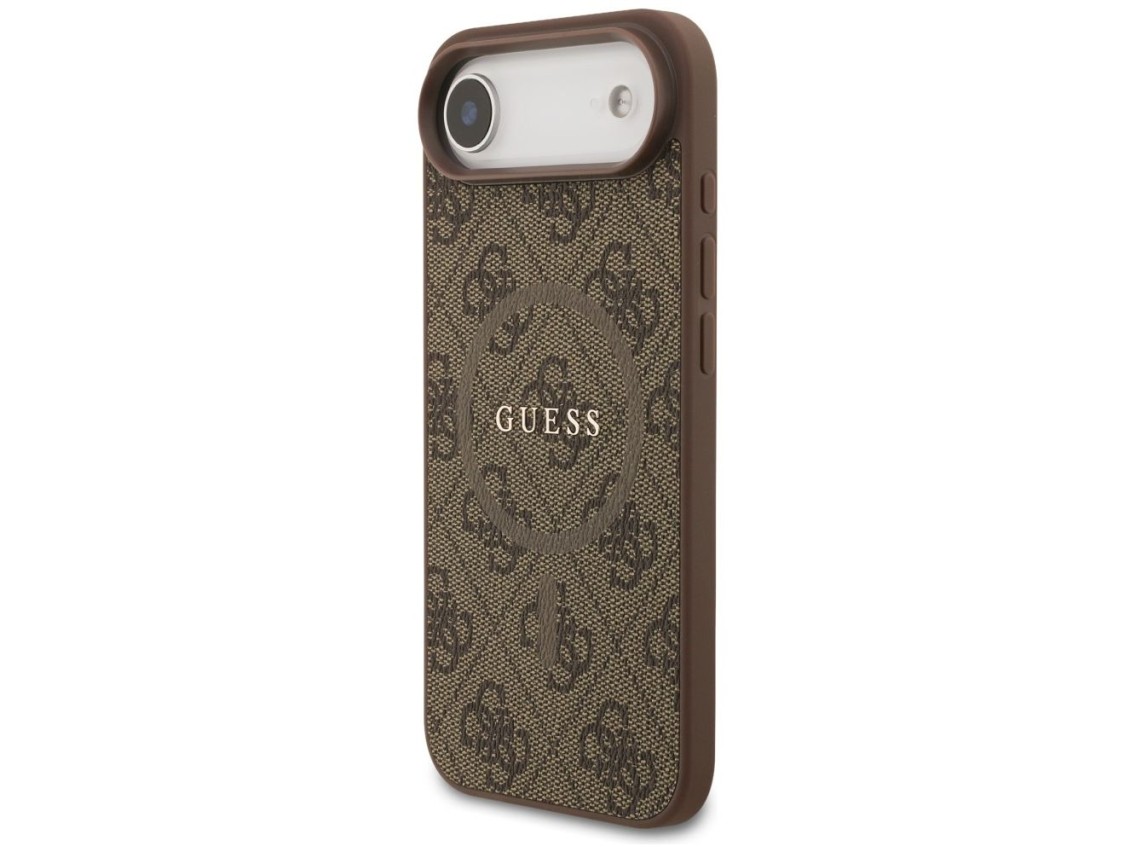 Funda Guess 4G Ring Classic Logo MagSafe para iPhone 17 Air - Marrón