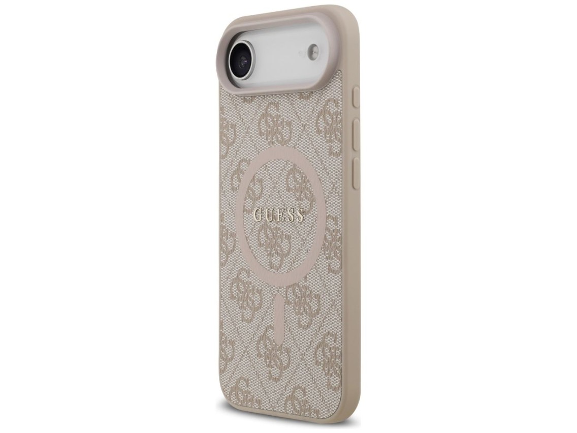 Funda Guess 4G Ring Classic Logo MagSafe para iPhone 17 Air - Rosa