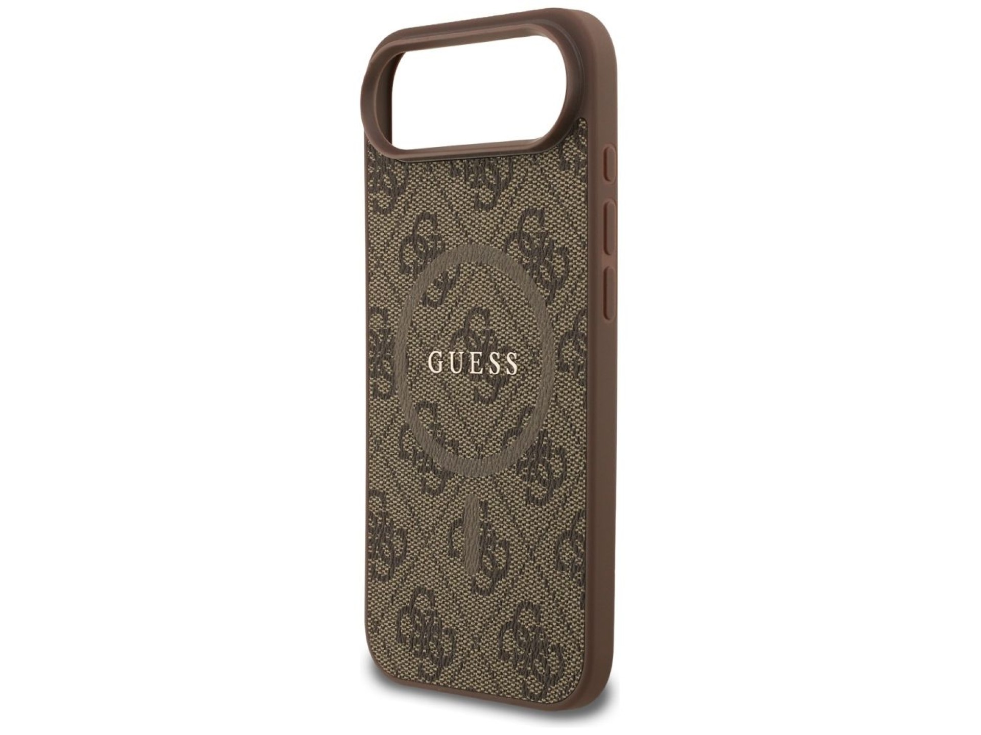 Funda Guess 4G Ring Classic Logo MagSafe para iPhone 17 Air - Marrón