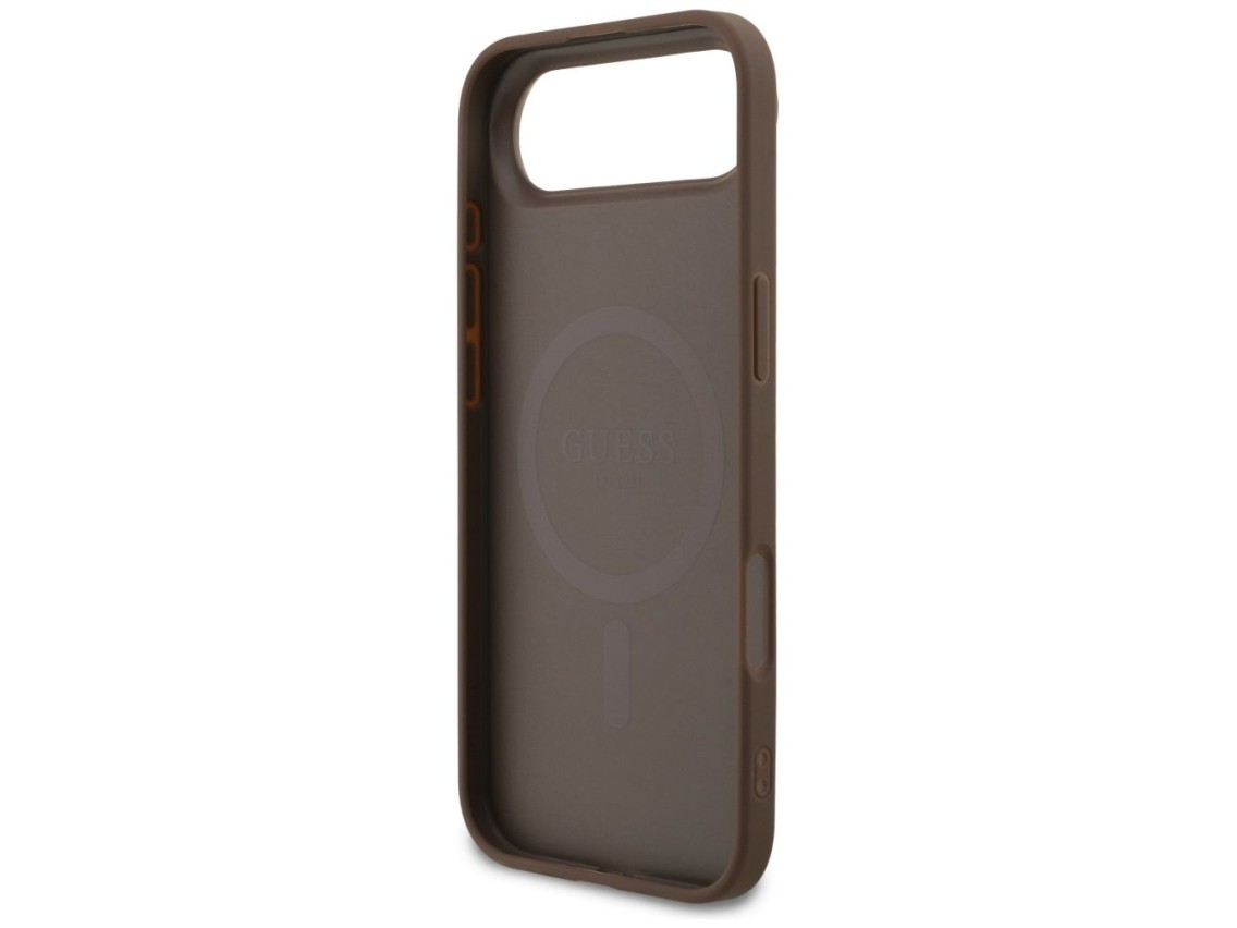 Funda Guess 4G Ring Classic Logo MagSafe para iPhone 17 Air - Marrón