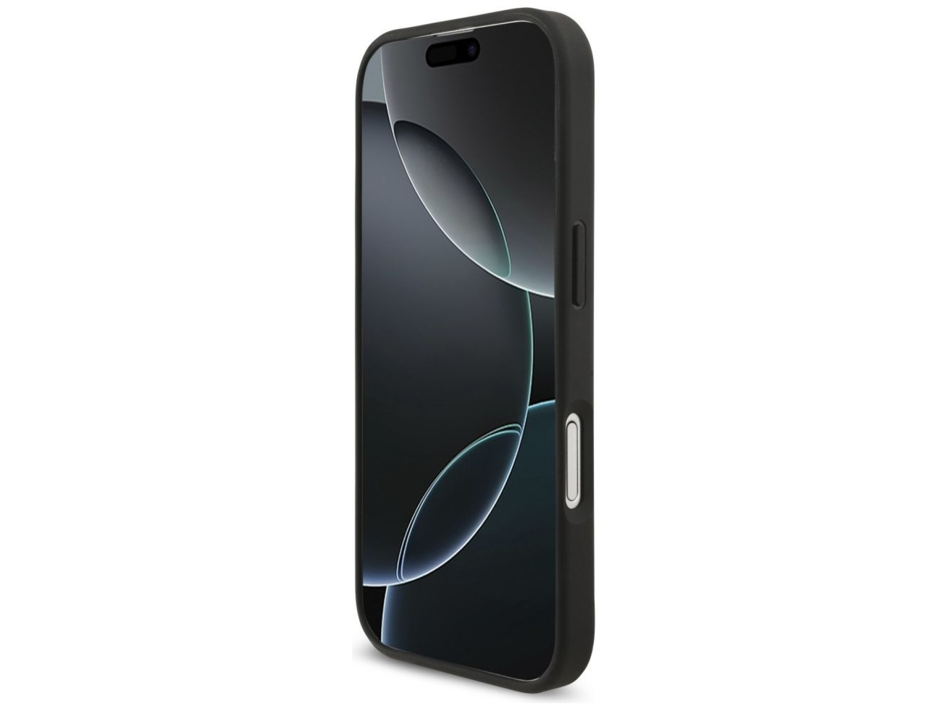 Capa Guess 4G com logo grande para iPhone 17 - Preta
