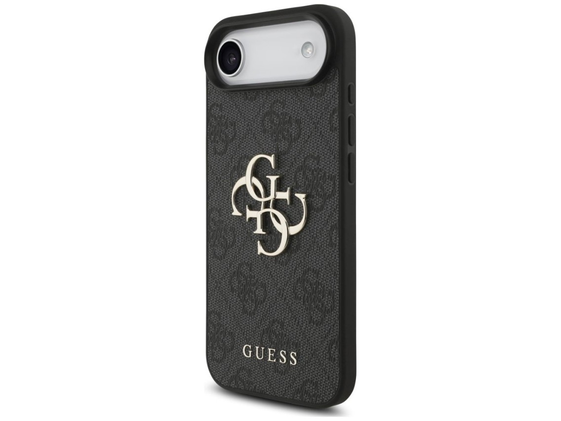 Capa Guess 4G com logo grande para iPhone 17 Air - Preta