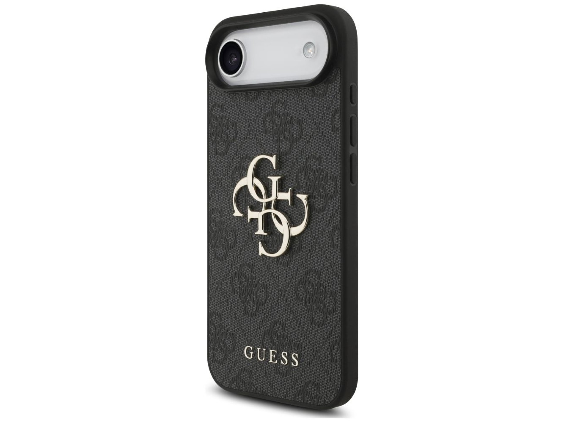 Capa Guess 4G com logo grande para iPhone 17 Air - Preta