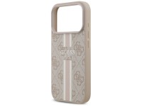 Funda Guess 4G con estampado de rayas y MagSafe para iPhone 17 Pro - Rosa Funda Guess 4G con estampado de rayas y MagSafe para iPhone 17 Pro - Rosa