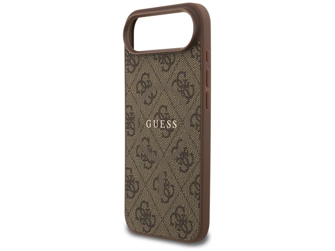 Funda Guess 4G Ring Classic Logo MagSafe para iPhone 17 Air - Marrón